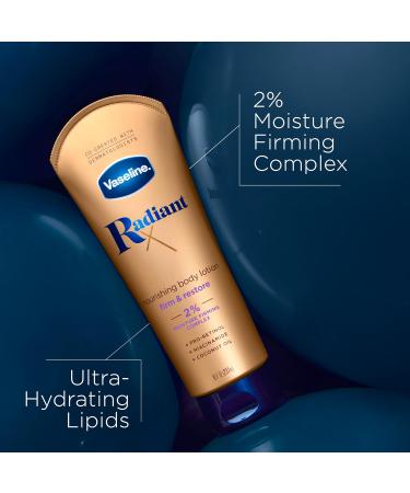 Vaseline Radiant X Firm & Restore Lotion - Pro-Retinol Niacinamide & Coconut Oil 8 oz - Nourishing Body Lotion for Glowing Skin - Buy Online on SooperMarket.com
