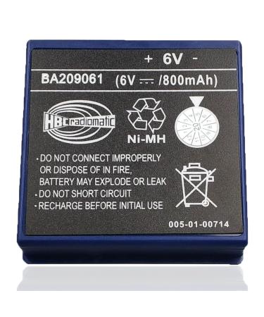WELLVEUS 1 Pack BA209061 Battery 6V 800mah NI-MH Battery for HBC BA209061 Remote Control Pump Truck Battery