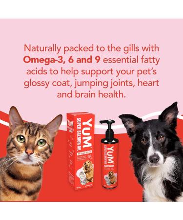 YuM by YuMOVE Super Salmon Oil | Natural Omega-3,6,9 Fish Oil Supplement | 500ml for Dogs and Cats - Buy Online on SooperMarket.com