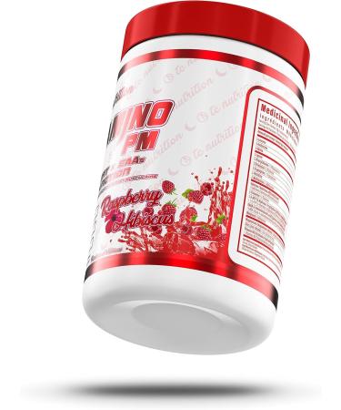 Hydramino PM - Natural Sleep Aid Powder & Muscle Recovery Supplement - EAA + BCAA Night-time Sleep Support | Relaxation & Calming Supplement | Helps with Jet Lag Deep Sleep & Muscle Building | Valerian Root GABA Melatonin Magnesium & More | Raspberry Hibi - Buy Online on SooperMarket.com