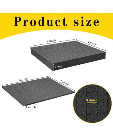 DECOHS 4 PCS Pick and Pluck Foam Insert for Board Game Box Cases - 2 Size Pre Cube Sheet Foam - Organize and Protect Storage Drawer 30cm - 4 pcs - Buy Online on SooperMarket.com