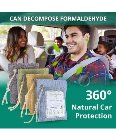 Bamboo Charcoal Air Purifying Bag - Odor Absorber & Freshener for Home, Closet, Car - Activated Charcoal Natural Air Purifier - Pet Friendly Odor Eliminator - Buy Online on SooperMarket.com