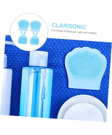 minkissy 24 Pcs Rabbit Ears Facial Brush Face Wash Brush Silicone Face Wash Massager Silicone for Face Silicone Face Brush Silicone Facial Cleaner Handheld Silica Gel Pore Brush Body Miss Light Bluex6pcs 7.5x7.5cmx6pcs - Buy Online on SooperMarket.com