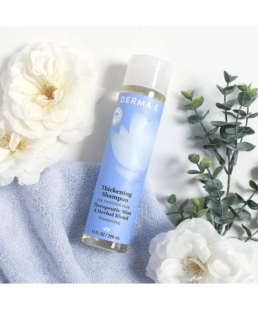 DERMA E Thickening Shampoo for Thinning Hair - Natural Sulfate-Free Hair Growth & Volumizing Therapy - 10 oz - Buy Online on SooperMarket.com