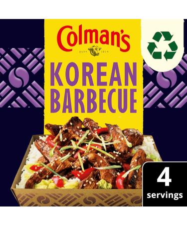Colman's Big Night In Korean Barbecue Recipe Mix perfect with white rice for a takeaway-style family meal 45 g - Buy Online on SooperMarket.com