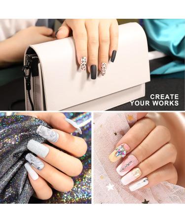 Fandamei 22-Part Nail Art Brush Set - 15 Nail Brushes 5 Dotting Pens Sponge Brushes & Tweezers for Perfect Nail Design | International Shipping - Buy Online on SooperMarket.com