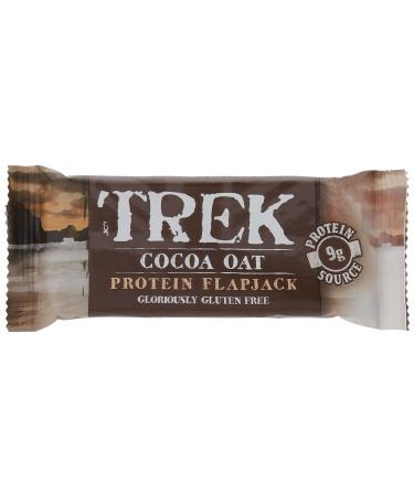 TREK Cocoa Oat Protein Flapjack Chocolate Flavour Topped 50g