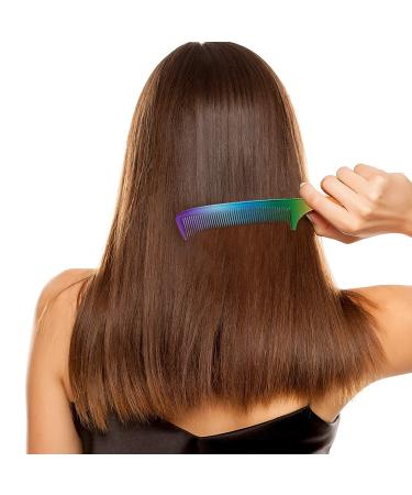 6-Piece Rainbow Hair Cutting Comb Set - Salon Quality Rat Tail and Teasing Combs for All Hair Types - Perfect Christmas Gift - Buy Online on SooperMarket.com