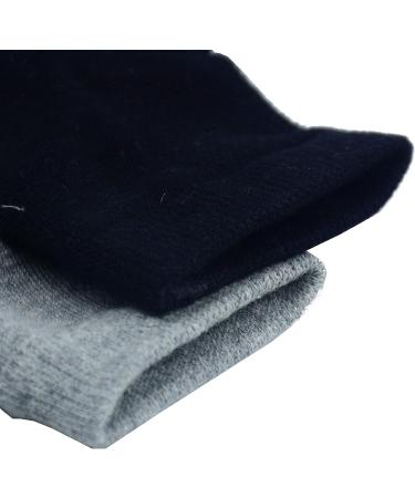 Aokbean Heel Socks - 2 Pairs Moisturizing Gel Socks for Dry Cracked Skin | Open Tip Silicone Foot Care for Men & Women (Black + Gray) - Buy Online on SooperMarket.com