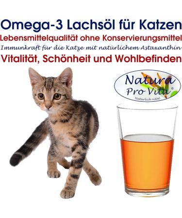 Premium Salmon Oil for Cats - Omega-3 Cold-Pressed Fish Oil - 500ml Glass Bottle for Healthy Skin & Fur Natural Immune Support - Buy Online on SooperMarket.com