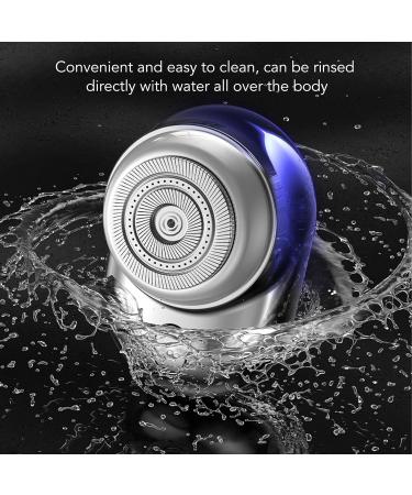 Buy Mini Electric Beard Clipper | Digital Display Stainless Steel Compact & Waterproof Trimmer for Men - Gradient Blue - Buy Online on SooperMarket.com