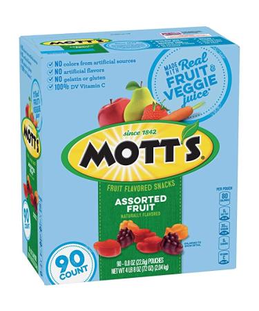 Mott's Medley Assorted Fruit Snacks (0.8 Oz. 90 ct.) Net Wt 72 Oz
