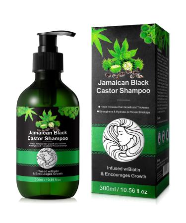 Tiuedu Jamaican Black Castor Oil Shampoo for Thinning Hair Hair Care Product for Men & Women Black Castor Oil Shampoo for Hair Growth