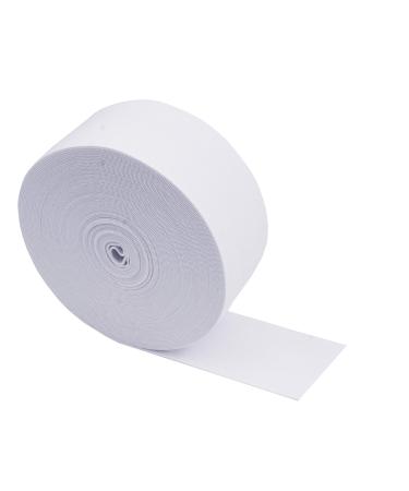 Mandala Crafts Knit Elastic Band for Sewing  Flat Stretch Strap Spool for Waistbands (White  2 Inches 25 Yards) White 2 Inches 25 Yards