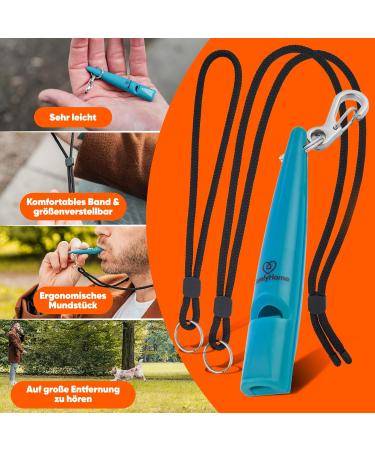 Qomfy Home Dog Pipe with Bracelet & Collar (Blue) - Ideal Recall Training & Educational Aid for Dogs - High-Quality Dog Whistle - Buy Online on SooperMarket.com