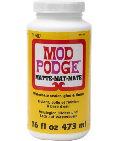 Mod Podge CS11302 Waterbase Sealer, Glue and Finish, 16 oz, Matte