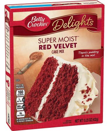 Betty Crocker Super Moist Red Velvet Cake Mix 432g 15oz | Pack of Two - Buy Online on SooperMarket.com