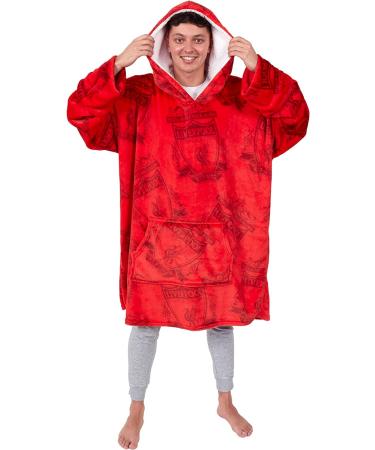 Official Liverpool FC Adult Fleece Poncho Hooded Blanket - Coco Moon Super Soft Changing Robe - Buy Online on SooperMarket.com