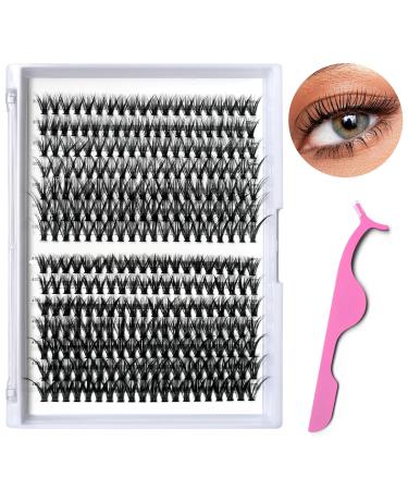 280PCS D Curl Eyelash Extension Kit - Natural Reusable Lash Clusters 9-15MM Mix for DIY at Home | 30D & 40D Options - Buy Online on SooperMarket.com