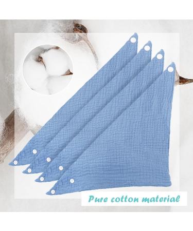 WD&CD 4-Piece Triangle Baby Dribble Bibs | Adjustable Buttons | Soft & Absorbent for Boys & Girls - Buy Online on SooperMarket.com