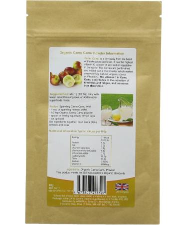 Greens Organic 40 g Camu Powder - Buy Online on SooperMarket.com