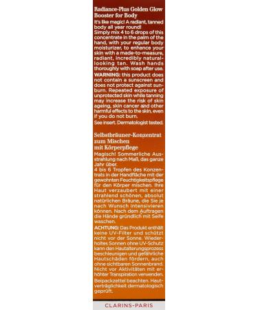 Clarins Self Tanning Radiance-Plus Golden Glow Booster (30ml) - Achieve a Natural Sun-Kissed Glow - Buy Online on SooperMarket.com
