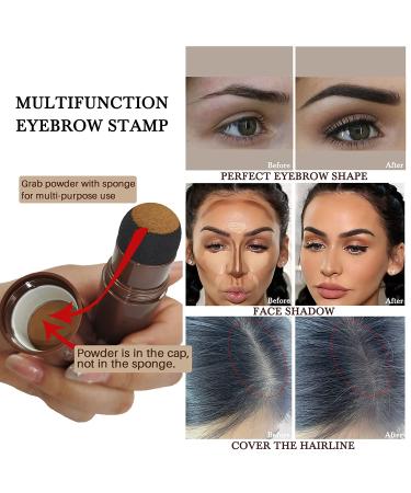 FFSTA Brow Stamp Stencil Kit - 13 Piece Set in Dark Brown - Buy Online on SooperMarket.com