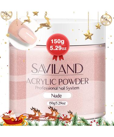 Saviland Acrylic Powder-Nudes Acrylic Powder 150g/5.29OZ Acrylic Nail Powder System Nail Kit Acrylic Set for Nail Extension Strengthen Nail 3D Carving Nail Supplies Nail Art