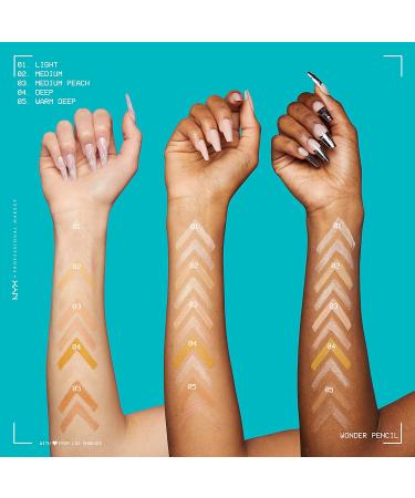 NYX Wonder Pencil Light 01 - Multi-Use Highlighter & Concealer Stick - Buy Online on SooperMarket.com