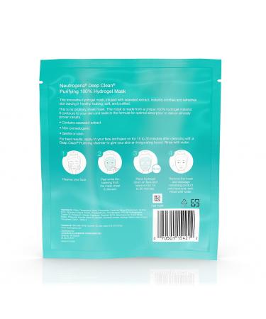 Neutrogena Deep Clean Purifying Hydrating Hydrogel Mask - 12 Pack, 1 Ounce Each - Buy Online on SooperMarket.com