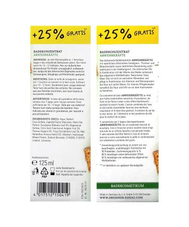 Dresdner Essenz Defensive Forces Bath Concentrate 125ml - 10-12 Baths with Thyme Honey & Fennel - International Shipping - Buy Online on SooperMarket.com
