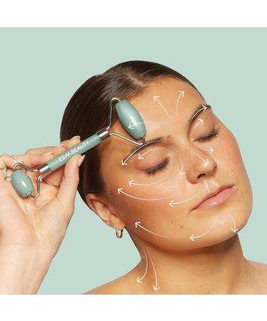 Buy Mint Green Tea Jade Crystal Facial Roller | Best Facial Massage Tool for Radiant Skin - Buy Online on SooperMarket.com