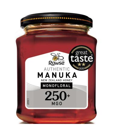 Rowse Honey Monofloral Manuka Honey 250+MGO Jar New Zealand 100% pure & natural 225g