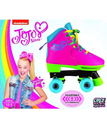 Circle Society Classic Adjustable JoJo Siwa Children's Roller Skates  12-3 US Girls  Rainbow Jojo Party In Pink 12-3 - Buy Online on SooperMarket.com