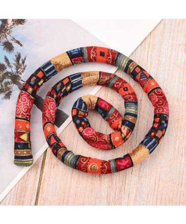 Bohue Spiral Lock Hair Tie Bendable Spiral Dread Ties Ethnic Style Hair Ropes Bun Wrap Ponytail Wrap Tie Dreadlocks Accessory - Buy Online on SooperMarket.com