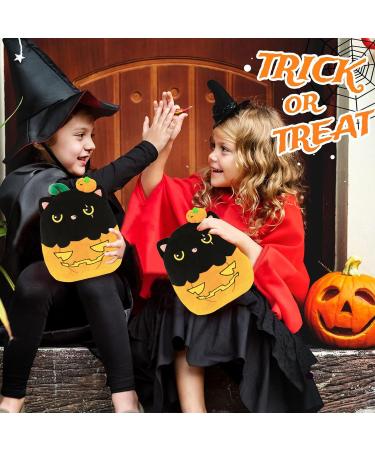 Pumpkin Cat Stuffed Animal Plush Pillow | Halloween Gift for Kids | Soft Hugging Toy for Boys and Girls | Halloween Party Decor - Buy Online on SooperMarket.com