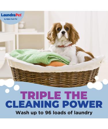 LaundraPet Premium Laundry Detergent - Remove Animal Odors & Stains | Ideal for Home, Clinic, or Kennel | Economical Pet Detergent | 64 Oz - Buy Online on SooperMarket.com
