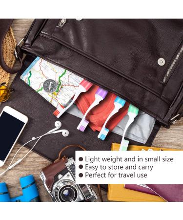 Portable Toothbrush 4 Pack - Fine Hair Oral Cleaning for Travel & Stain Removal - Buy Online on SooperMarket.com