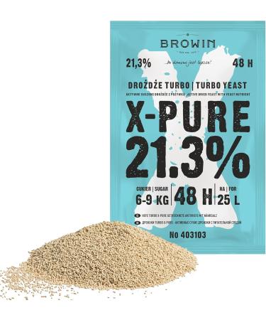 10x Turbo Yeast X-Pure - High Quality Fermentation Yeast for Up to 21.3% Alcohol in 48 Hours | 135g - Fast International Shipping - Buy Online on SooperMarket.com