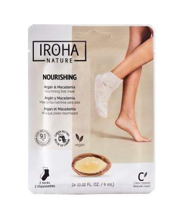Iroha Foot Sock Mask - Argan Socks 2 pieces 1 piece (1 pack)
