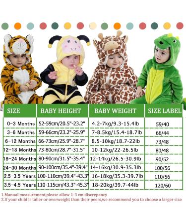 Doladola Unisex Baby Toddler Romper Hooded Cartoon Sleepsuit - Green Dinosaur (3.5-4.5 Years) - Buy Online on SooperMarket.com