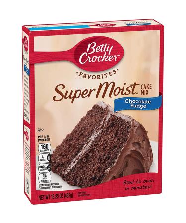 Betty Crocker Choc. Fudge Cake Mix 15.25 oz. (432 g) Fudge 432 g (Pack of 1)