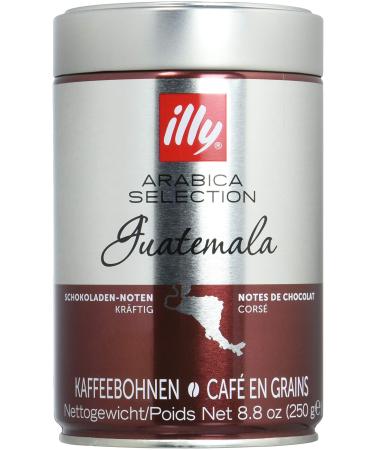 Illy Coffee Espress Beaous of the Arabica Selection from Guatemala - Packaging with 2 cans of 250 g Arabica Selection Guatemala 125 G (2 Series Pack)