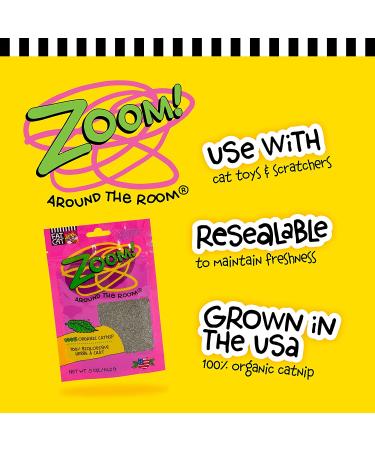 FAT CAT Organic Catnip - USA Grown & Harvested - Hoots Zoom Around the Room Catnip - Buy Online on SooperMarket.com