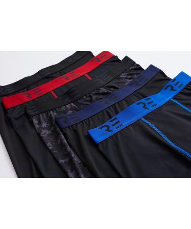 Real Essentials Men's Compression Shorts 5-Pack - Quick Dry Performance Active Underwear - Large Set G - Buy Online on SooperMarket.com