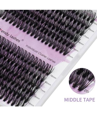 240PCS Cluster Lashes Extension C Curl 0.07mm 40D/50D Mixed | 16-20mm Individual Eyelashes Clusters | DIY Eyelash Extensions - Buy Online on SooperMarket.com