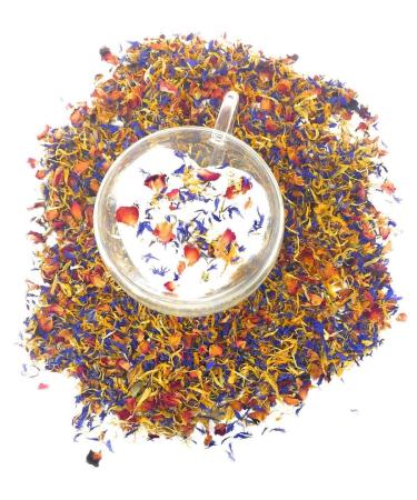 Premium Spring Flower Blend: Edible Rose, Cornflower & Marigold (0.35oz) - All Natural & Culinary Grade - Ideal for Beverages, Cakes & Culinary Delights - Buy Online on SooperMarket.com
