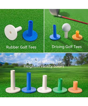 XMWangzi Golf Rubber Tees - 5 PCs for Driving, Putting, Chipping Practice | Suitable for Indoor & Outdoor Use with Golf Mats and Nets - Buy Online on SooperMarket.com