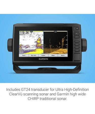 Garmin ECHOMAP UHD 73cv  7" Keyed-Assist Chartplotter with U.S. LakeVu g3 and GT24UHD-TM transducer - Buy Online on SooperMarket.com