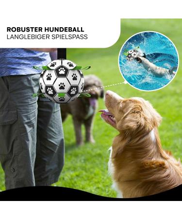 Black Rhino I Super Robust Dog Ball - Durable Interactive Dog Toys for Fetch Pull & Water Play - Available in White Green Black - Buy Online on SooperMarket.com